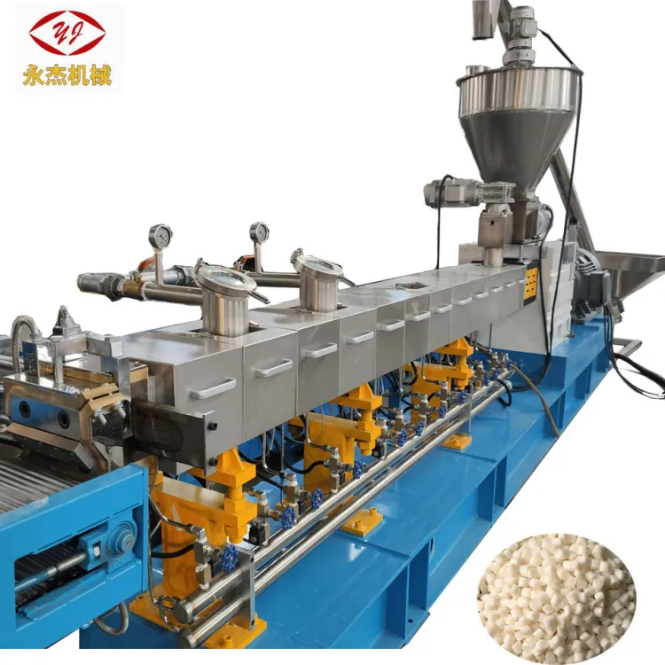 Corn Starch Compostable Biodegradable Twin Screw Extruder PLC for Bio Plastic Pellets Production (300-400kg/h — image 3