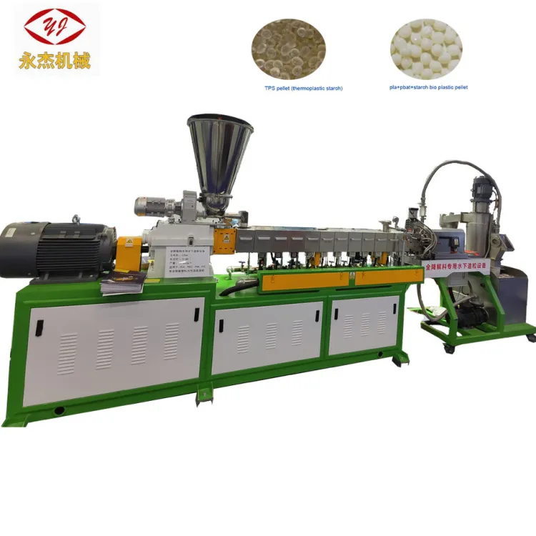 Corn Starch Compostable Biodegradable Twin Screw Extruder PLC for Bio Plastic Pellets Production (300-400kg/h — image 6