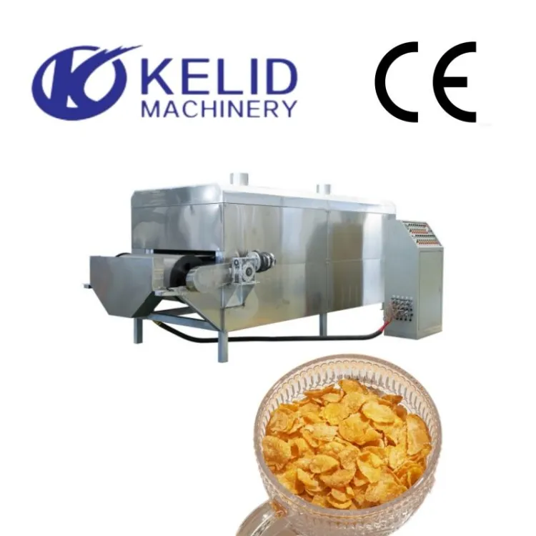 KLD Fully Automatic High Capacity Breakfast Cereal Yellow Corn Flakes Production Line — image 4