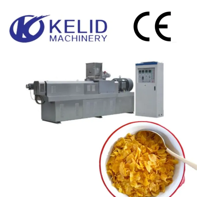 KLD Fully Automatic High Capacity Breakfast Cereal Yellow Corn Flakes Production Line — image 5
