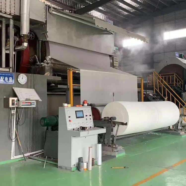 High Production Non-stop Tissue Paper Roll Converting Making Machine Full Production Line of Toilet Paper Manufacturing Plant — image 2