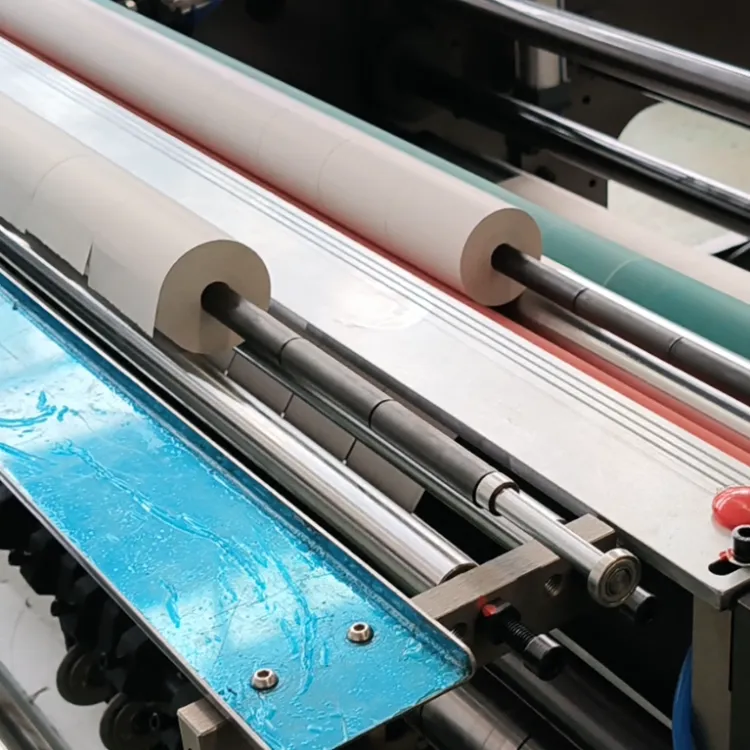 1200mm Automatic Cored Thermal Paper Jumbo Roll Flow Slitting Wrapping Machine Processing Line — image 5