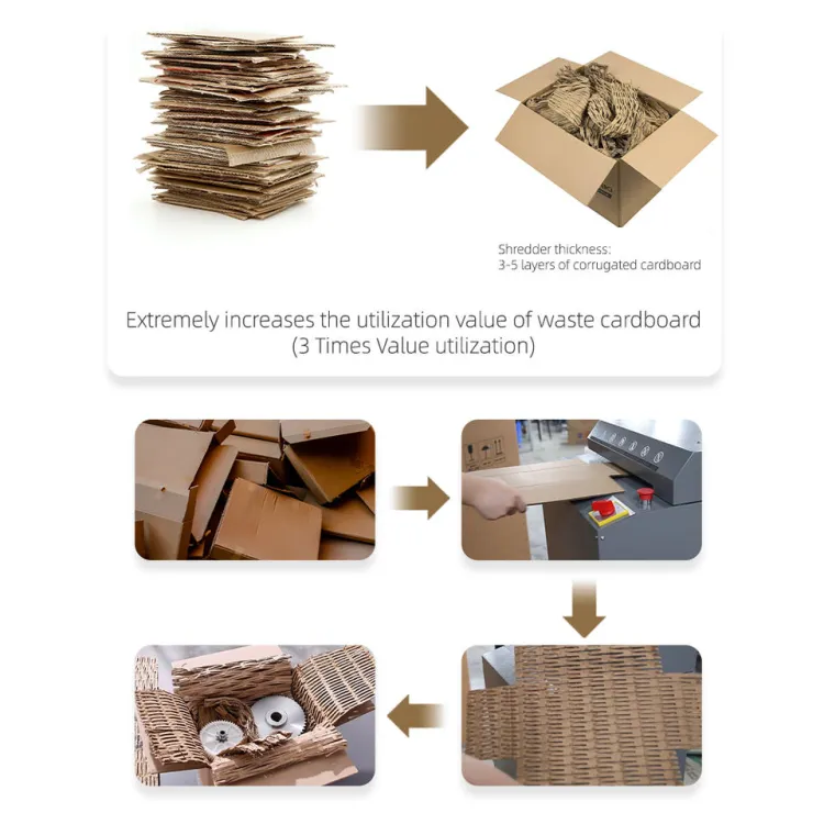 Industrial Grade Shredder High Speed Cardboard Crusher Shredder Paper Waste Recycling Machine — image 3