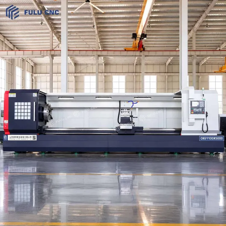 CK61100-5000 Heavy Duty CNC Lathe 5000mm Long Workpiece Turning Machine High Precision Metal Shaft Machining — image 1