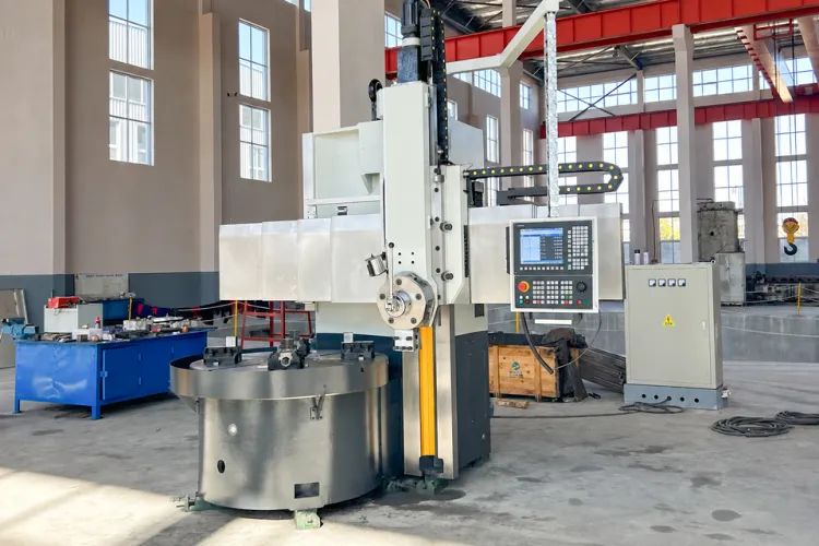 CK5112 Heavy Duty CNC Vertical Lathe Single Column VTL Vertical Turret Lathe Torno CNC Machine Boring Facing Grooving on — image 4