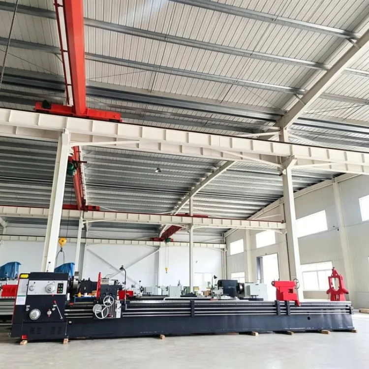 CW61100 Heavy Duty High Precision Horizontal Manual Lathe with Motor for Large Metal Part Machining — image 2