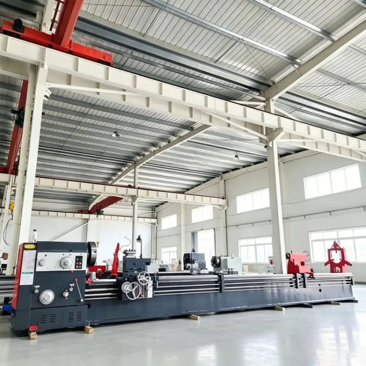 CW61100 Heavy Duty High Precision Horizontal Manual Lathe with Motor for Large Metal Part Machining — image 4