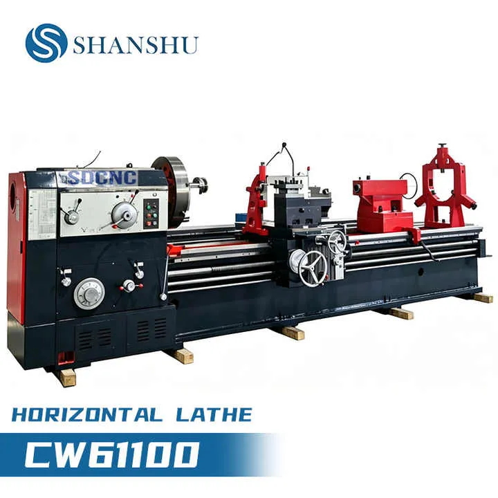 CW61100 Heavy Duty High Precision Horizontal Manual Lathe with Motor for Large Metal Part Machining — image 7