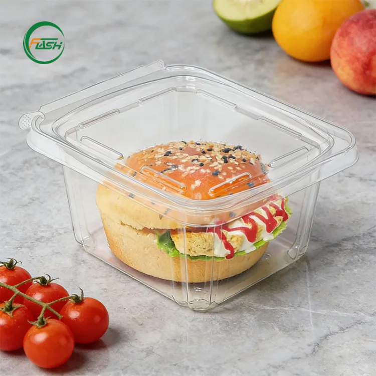 Flash Stackable PET Plastic Bakery Boxes With Nesting Design Maximizes Warehouse Space Reduces Logistics and Shipping Costs — image 2