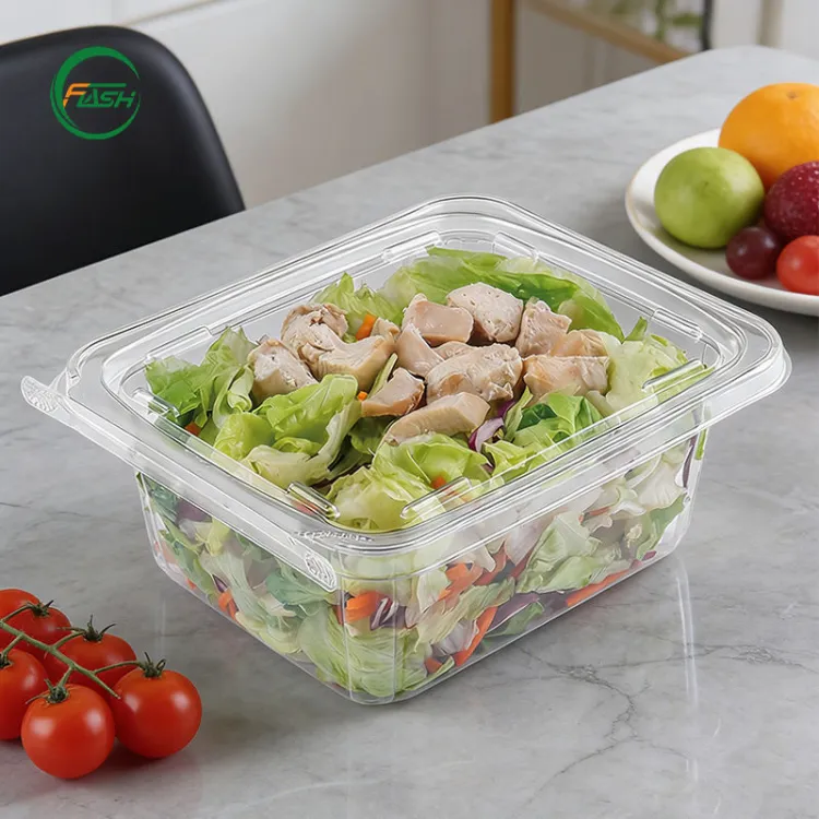 Flash Stackable PET Plastic Bakery Boxes With Nesting Design Maximizes Warehouse Space Reduces Logistics and Shipping Costs — image 4