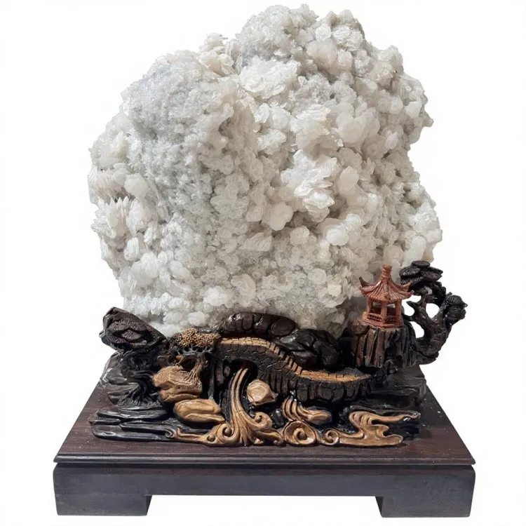 Bulk of Raw Stones, Fujian Calcite Mineral Specimens, Crystals, Large-sized Natural Decorative Materials — image 5