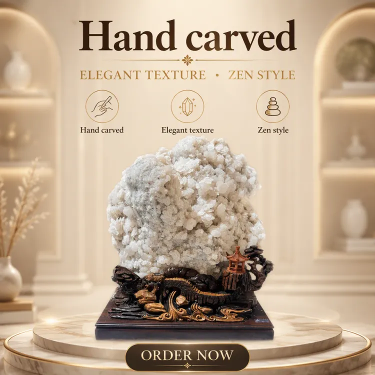Bulk of Raw Stones, Fujian Calcite Mineral Specimens, Crystals, Large-sized Natural Decorative Materials — image 6
