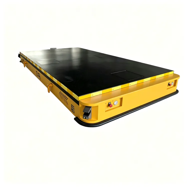 Omnidirectional 10 Ton Electric AGV Transfer Cart Four Steering Wheels Trackless Heavy Duty Material Handling Robot — image 2