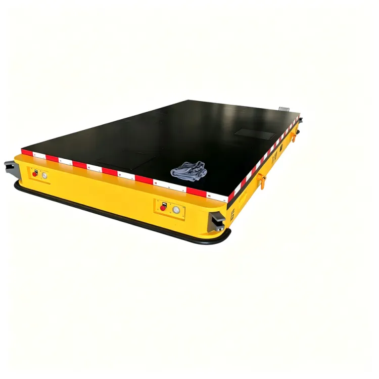 Omnidirectional 10 Ton Electric AGV Transfer Cart Four Steering Wheels Trackless Heavy Duty Material Handling Robot — image 3