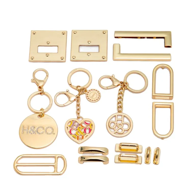 OEM ODM Bag Parts Handbag Metal Logo Plate Brand Logo Metal Bag Labels Metal Logo Bag Accessories for Purse — image 2