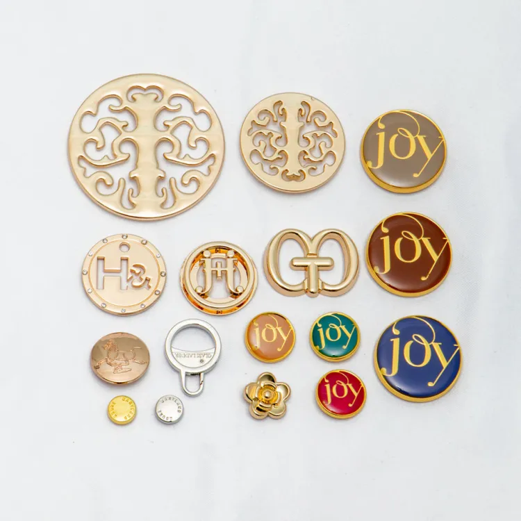 OEM ODM Bag Parts Handbag Metal Logo Plate Brand Logo Metal Bag Labels Metal Logo Bag Accessories for Purse — image 5