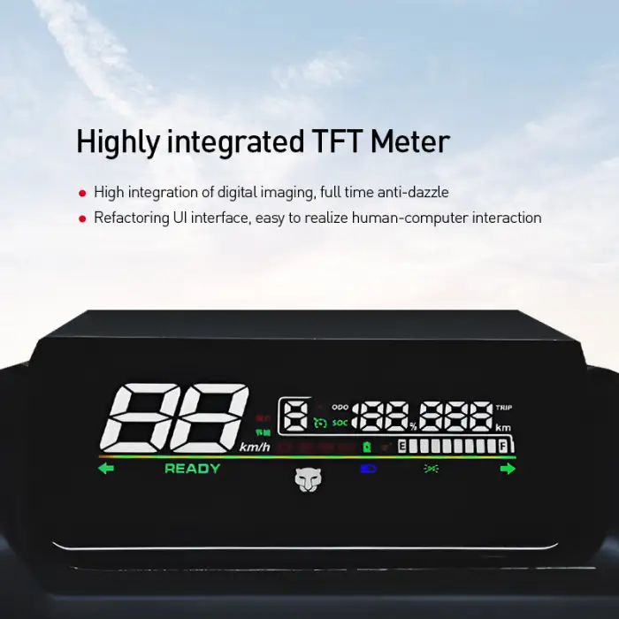 White Adult 1500W Electric Scooter Motorcycle