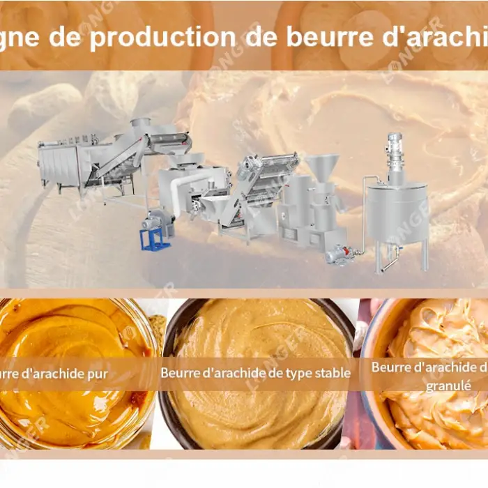 1000kg/h Smooth Peanut Butter Plant Making Machine