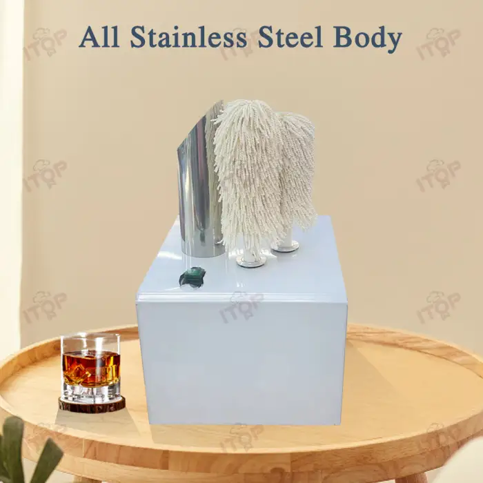 5 Brush Glass Dryer And Polisher Machine & 5 Extra Brushes