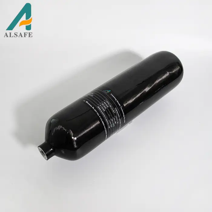 ALSAFE 3L 300bar Portable Oxygen Compressed Air Tank Factory Custom Firefighting Scba Carbon Fiber Bottles Gas Cylinder