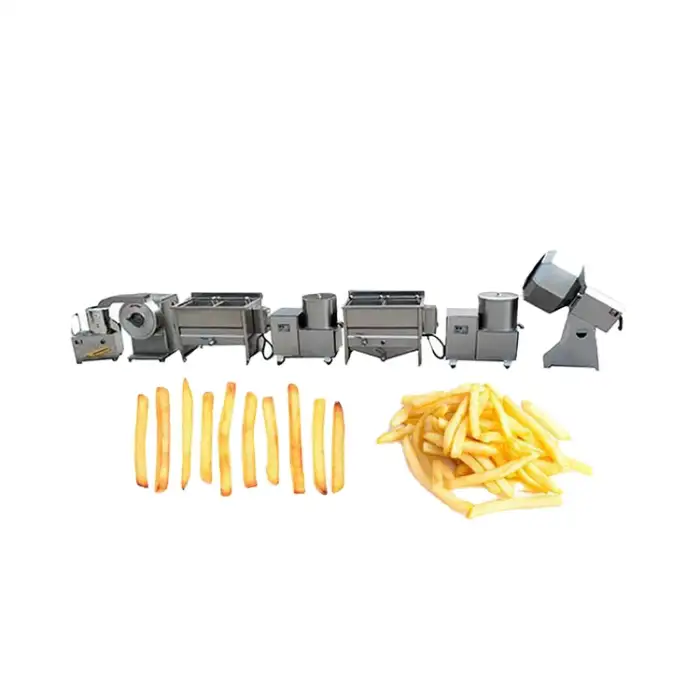 Super Long French Fries Production Line - Stainless Steel Construction