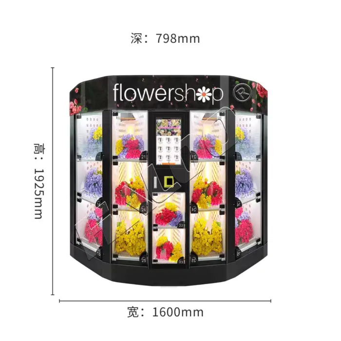 Flower Holding Vending Machine With Cooling 30 cubicles (Card Reader)
