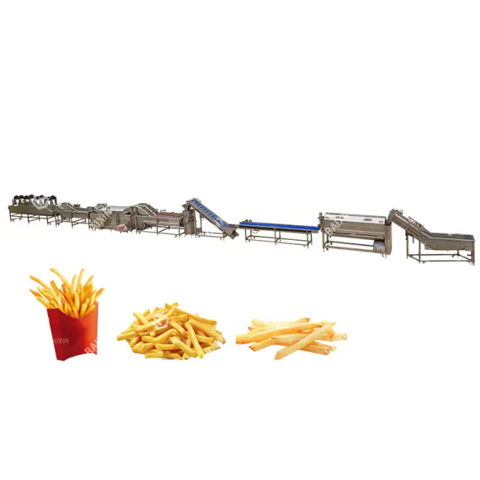 500kg per hour Complete Frozen French Fries Production Line