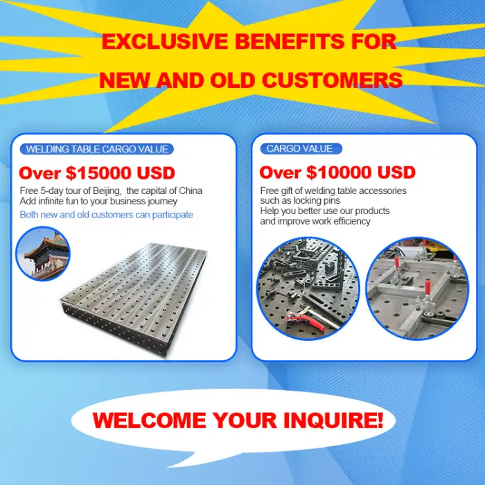 Steel or Cast Iron Portable Welding Table 3000x2000x200m