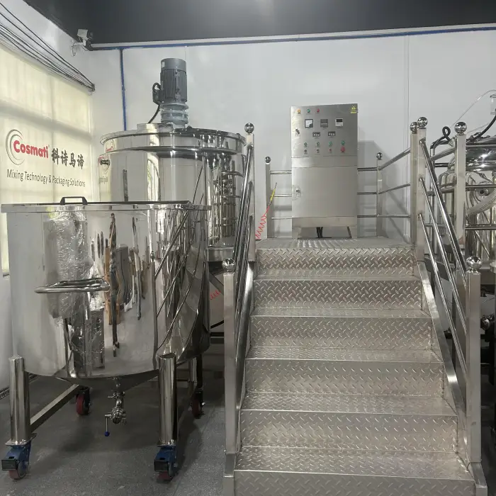 Hand Washing Soap Mixer Liquid Detergent Production Line 500L