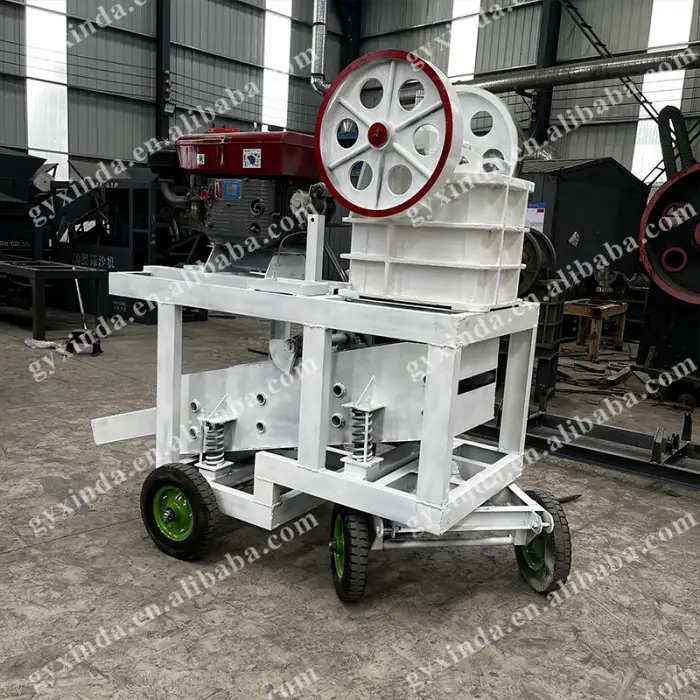 400*600mm Mobile Hammer Crusher Small Stone Hammer Crusher Portable Mobile Stone Crushing Machine