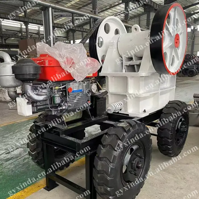 400*600mm Mobile Hammer Crusher Small Stone Hammer Crusher Portable Mobile Stone Crushing Machine