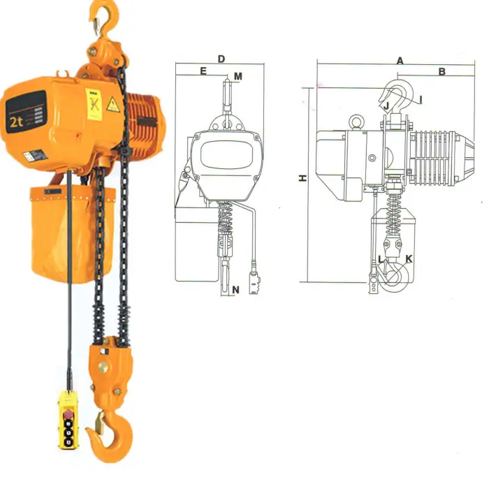 10 Ton Electric Chain Hoist – Model HHBB10-04
