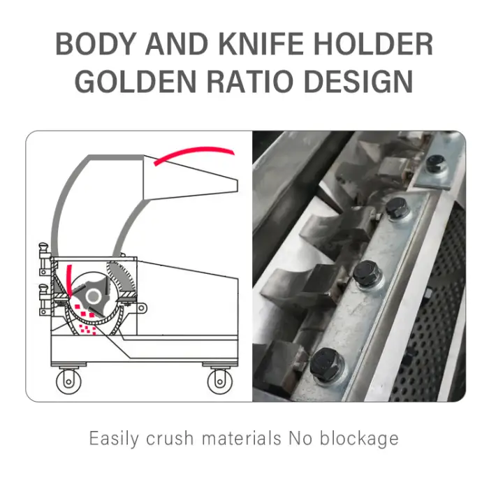 Waste Sponge Foam Scrap Shredder Crushing Machine PF 600B-1 Model