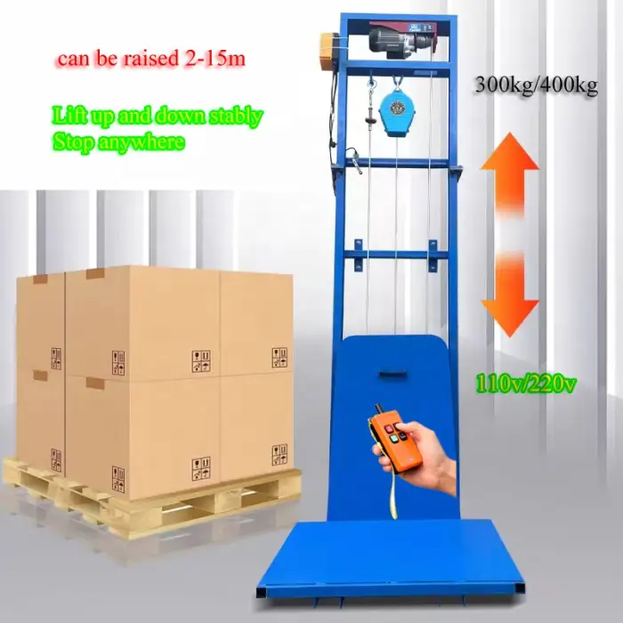 4M 500KG Portable Electric Cargo Lift Platform