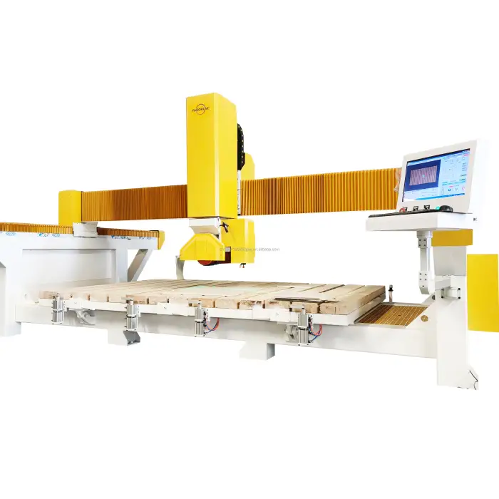 3 Axis Bridge Saw Type CNC Stone Cutting Machine