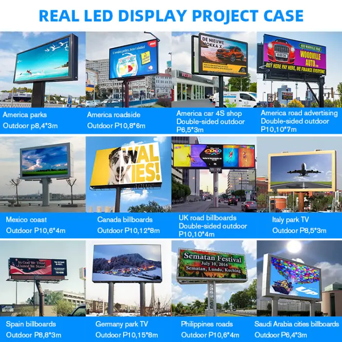 Advertising Display Screen Outdoor P8, 2.88x0.96m