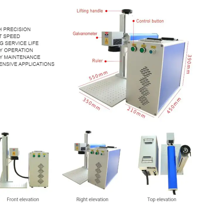 Portable Fiber Laser Marking Machine 50W