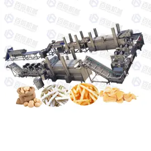 500kg per hour Complete Frozen French Fries Production Line