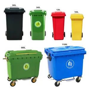 New Design 340L Plastic Garbage Bin with Pedal
