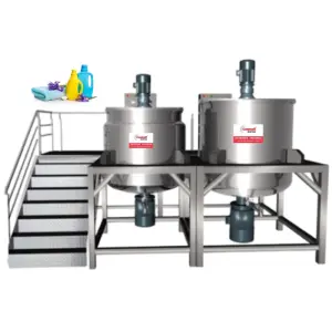 Hand Washing Soap Mixer Liquid Detergent Production Line 500L