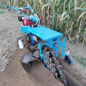 Chain Trencher Crawler Chain Ditching Machine
