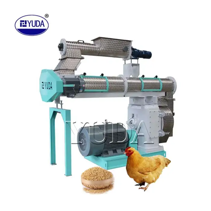 YUDA 3-7Ton per H animal Feed Pellet Machine