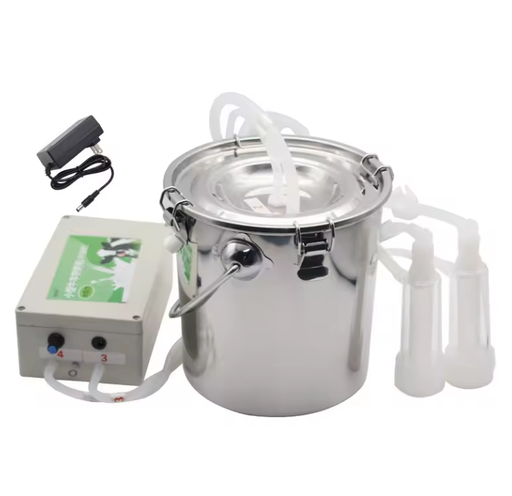 5L Stainless Steel Electric Pulse Charging Cow and Sheep Milking Machine