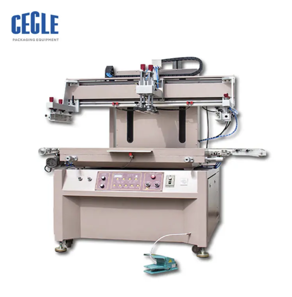 Factory textile semi automatic silk screen printing machine