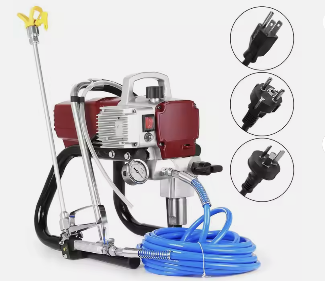 Airless nano electric paint power spray gun painting car machine