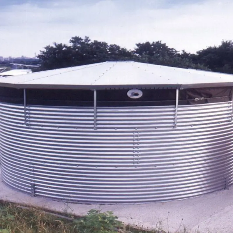 Water Storage Tank Packing Belt Galvanized Steel Large Capacity 20000 Liter Producing Fresh Water