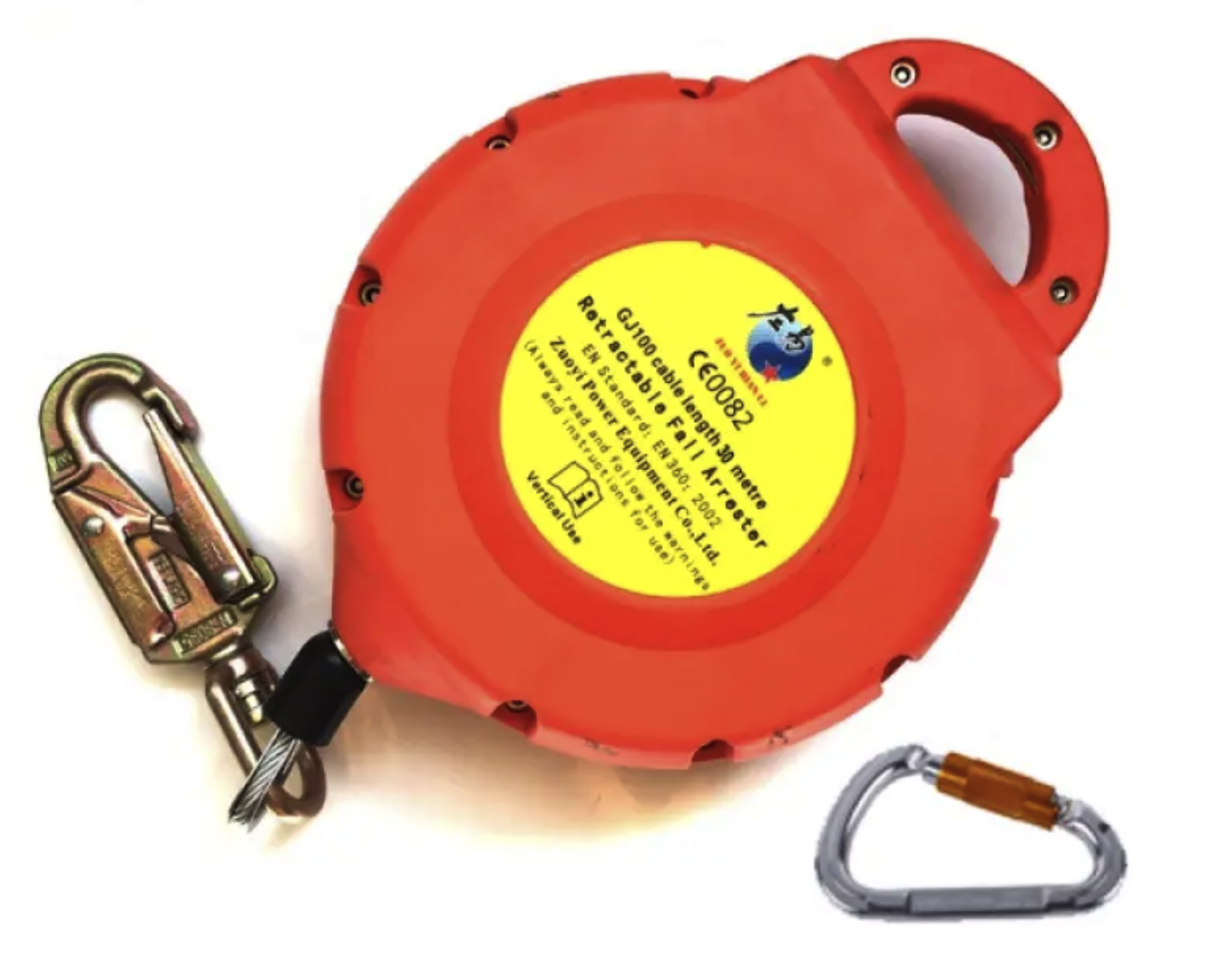 vertical industrial fall protection 30m block equipment 140kgs retractable fall arrester