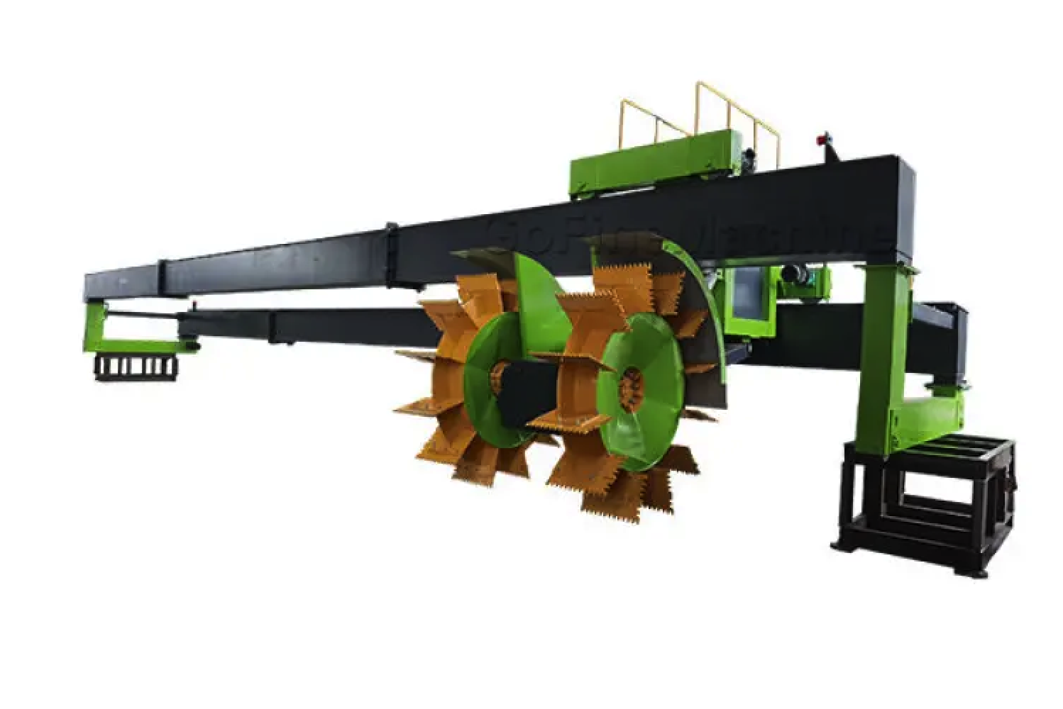 wheel type organic bio waste fertilizer compost turner making machine