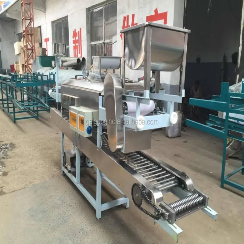 Automatic Steam Fresh Pho Noolde Extruder Press Roll Maker Vietnam Vermicelli Steamer Cold Fresh Rice Noodle Making Machine