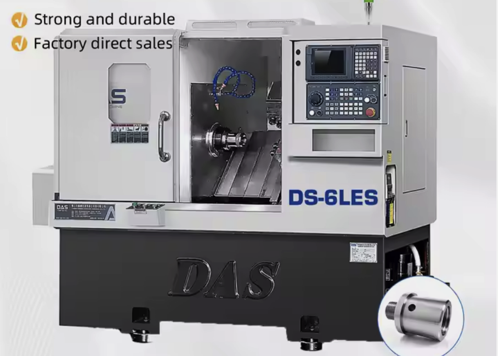 DS-6LE Single Spindle Mini CNC Lathe Machine Live Tool End Milling Metal Vertical Multifunctional Bearing PLC Core Components